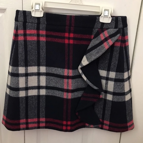 Women’s plaid skirt short blue new JCREW - Picture 8 of 9